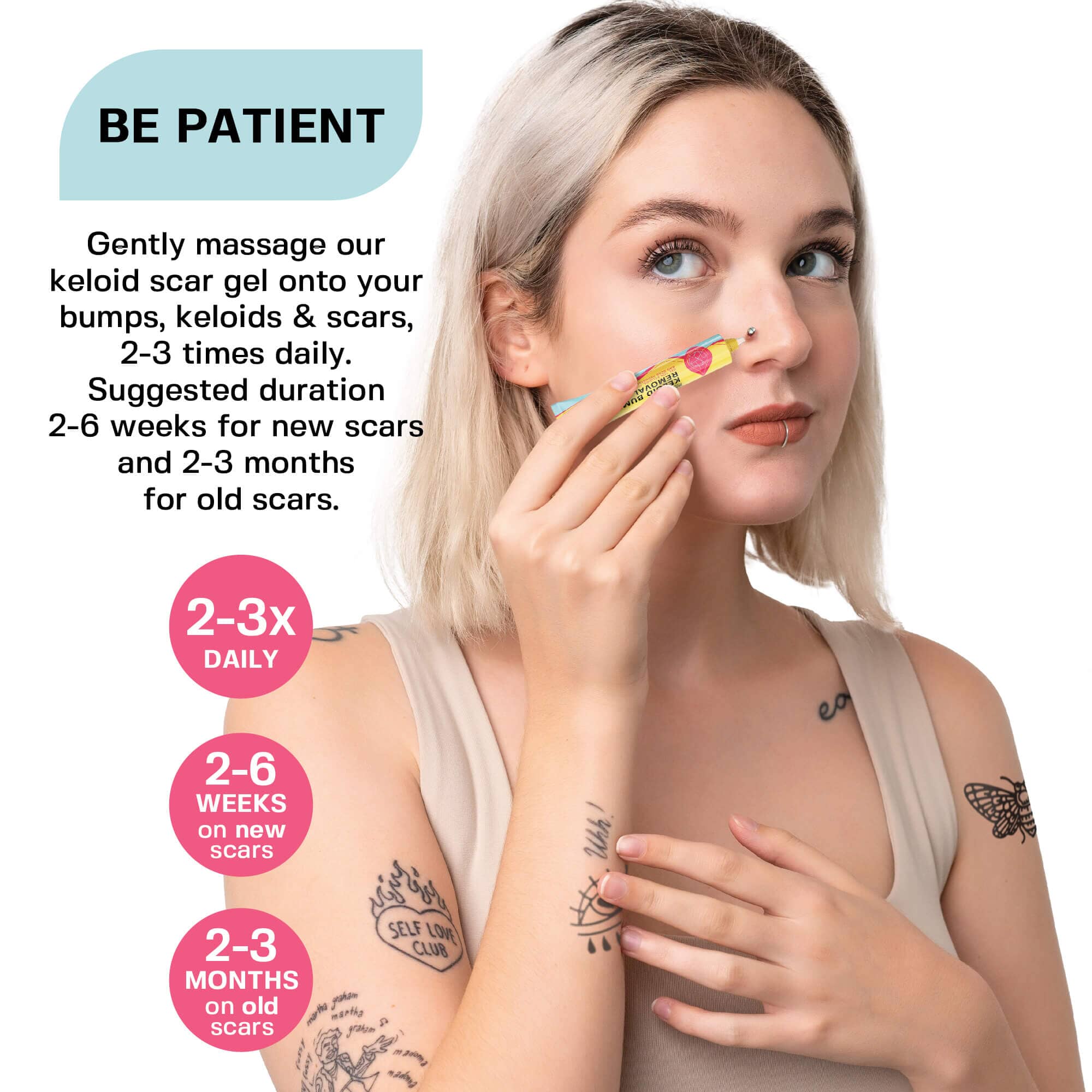 Base Laboratories Piercing Bump Care Bundle | Fast Keloid & Bump Removal | Best-Selling Bump Oil + Scar Gel + Hypochlorous Spray for Piercing Aftercare! - Image 5