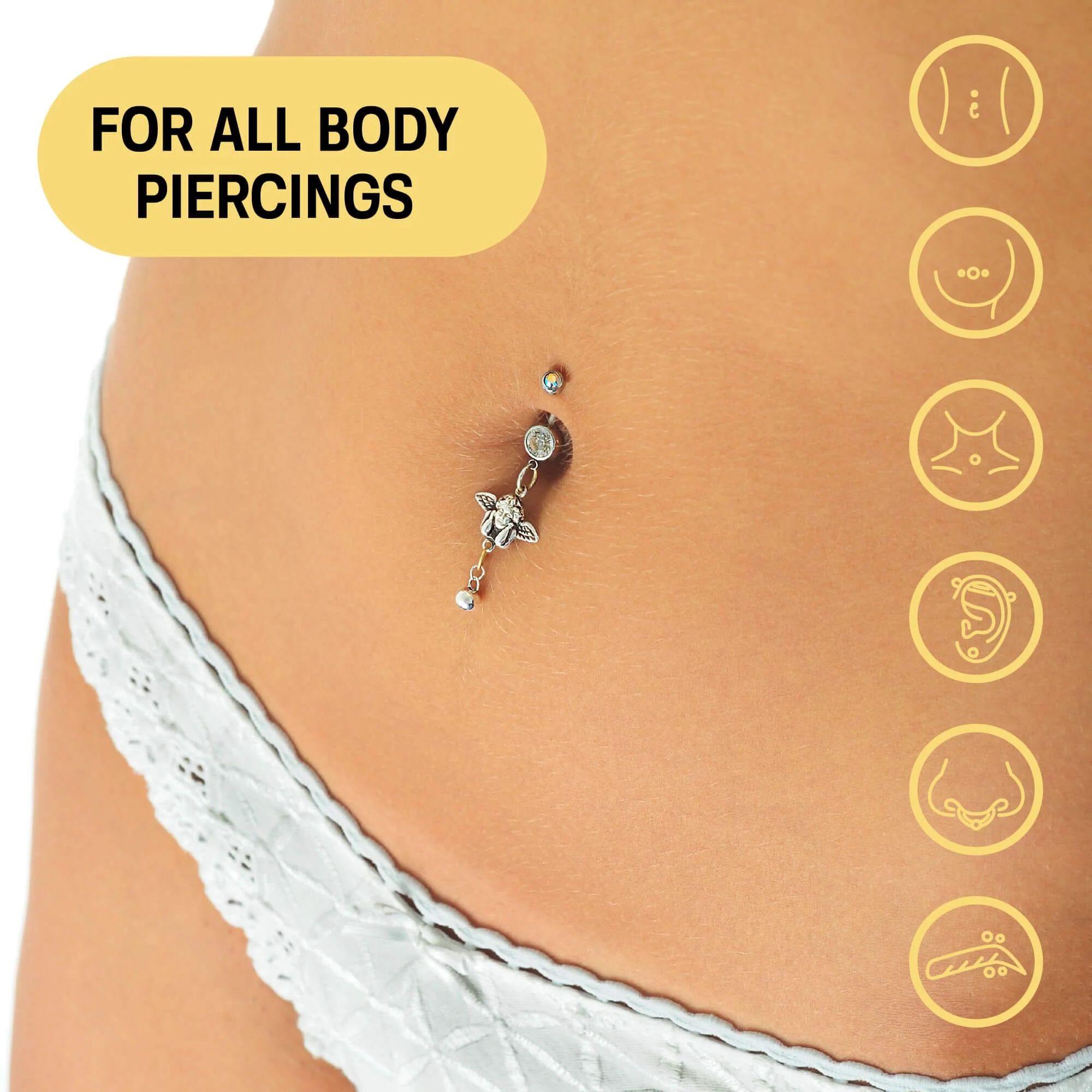Base Laboratories Piercing Bump Care Bundle | Fast Keloid & Bump Removal | Best-Selling Bump Oil + Scar Gel + Hypochlorous Spray for Piercing Aftercare! - Image 6