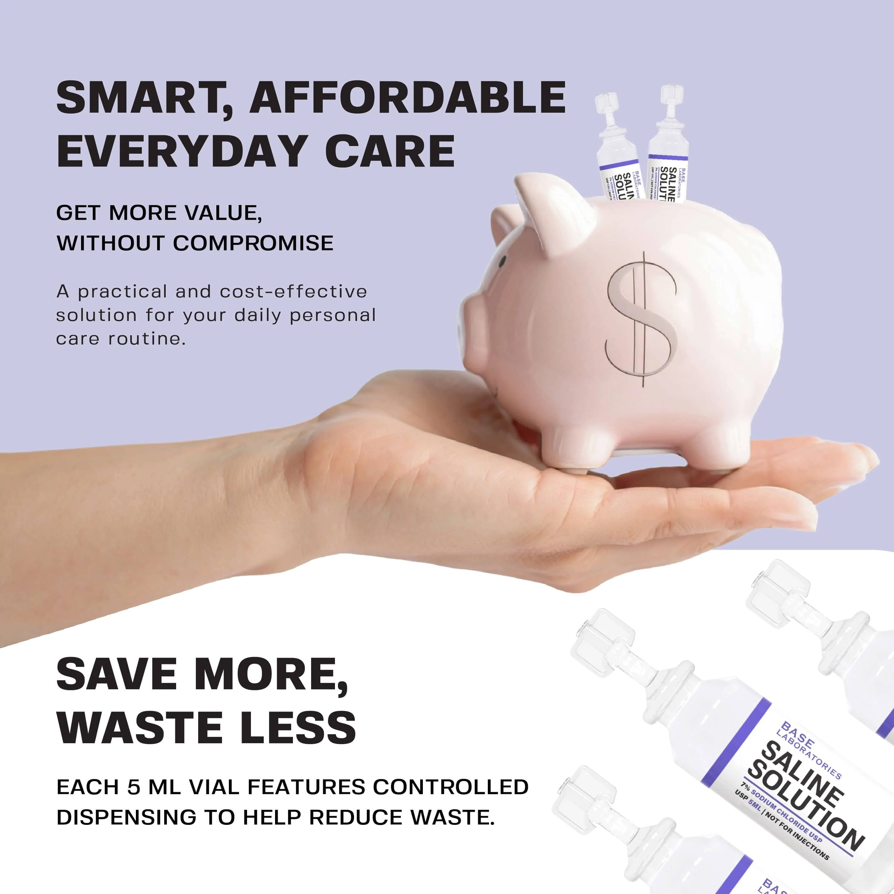 7% Saline Solution Vials — Compatible with Nebulizer Machines & Mesh Nebulizers  50 Pack - Image 4