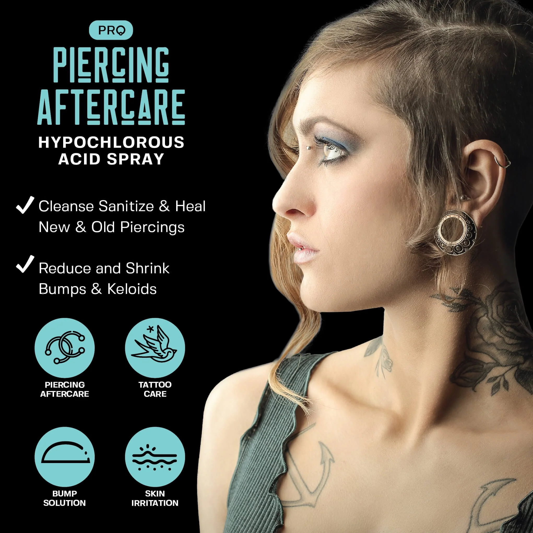 Piercing Aftercare Hypochlorous Acid Spray - Image 3