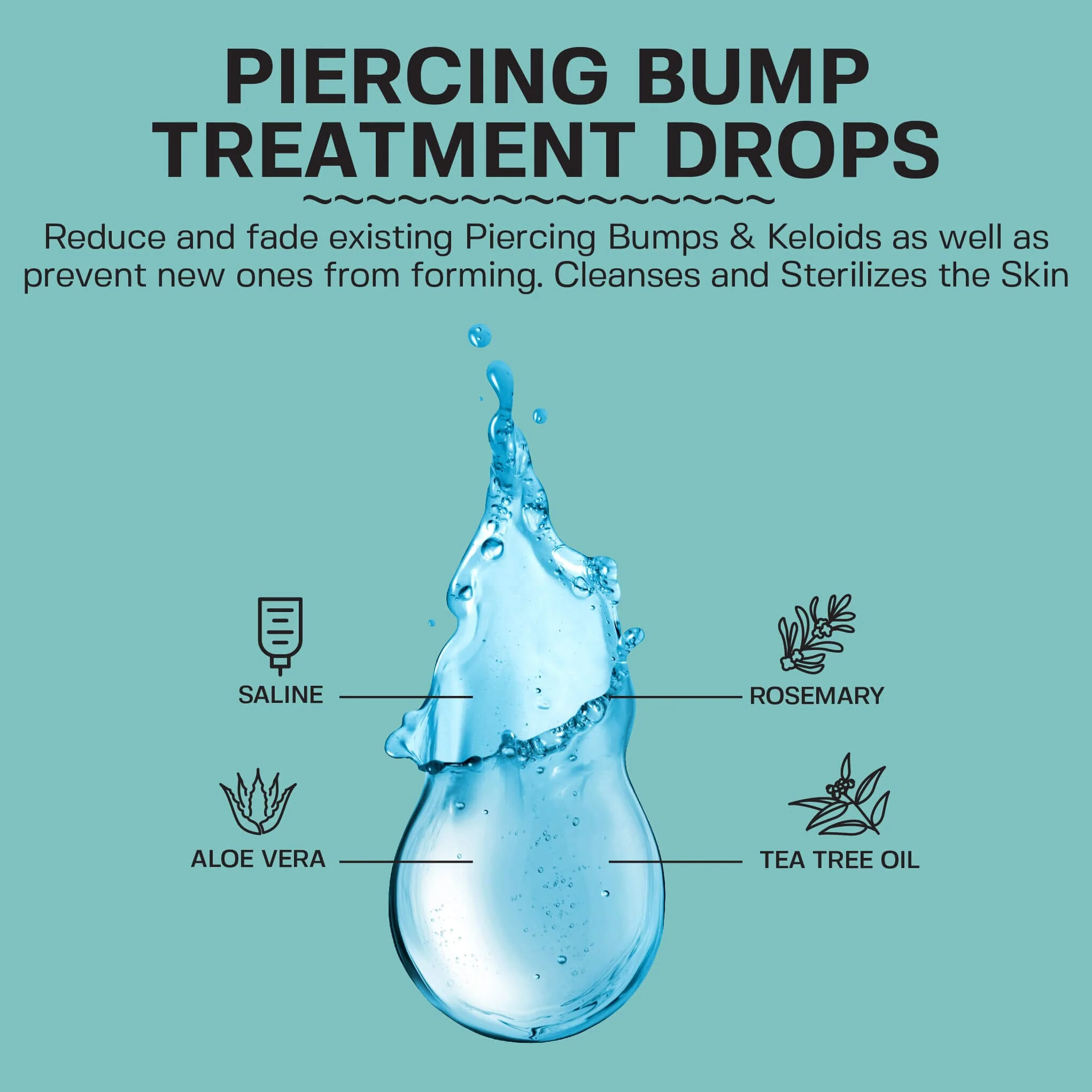 Piercing Aftercare Saline Bump Drops - Image 2